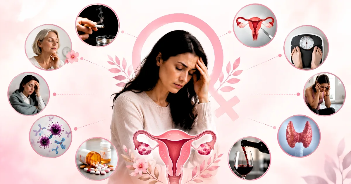 what causes low estrogen in women