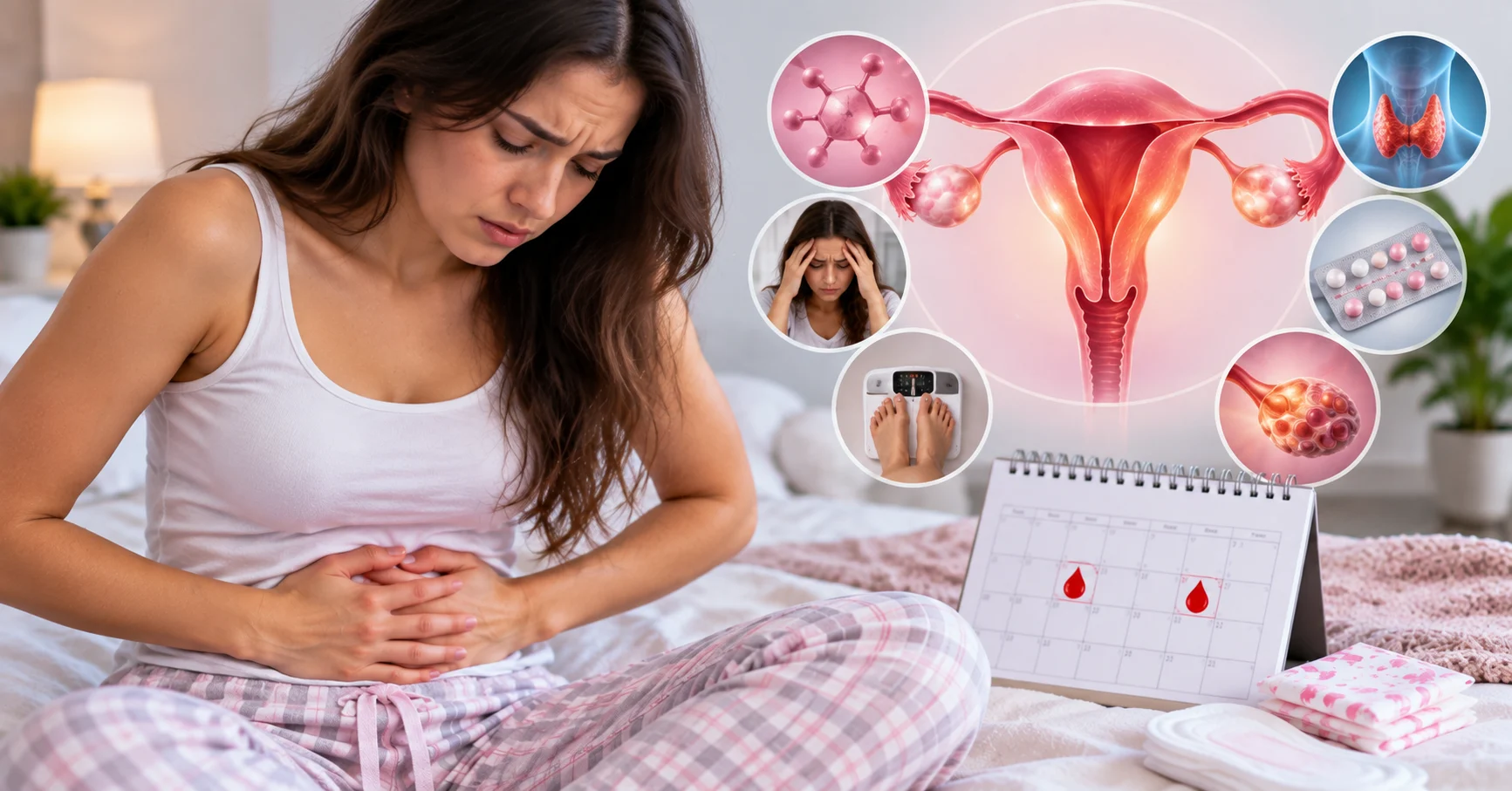 what causes two periods in one month