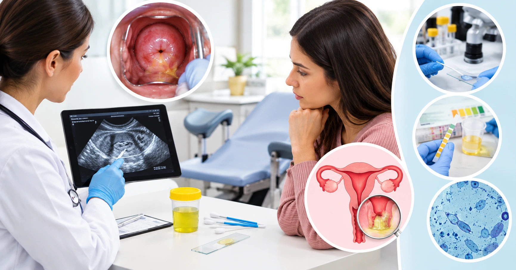 how is yellow discharge evaluated